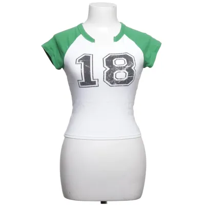 Baseball Hemd (Weiß, Grün) von Forever 21