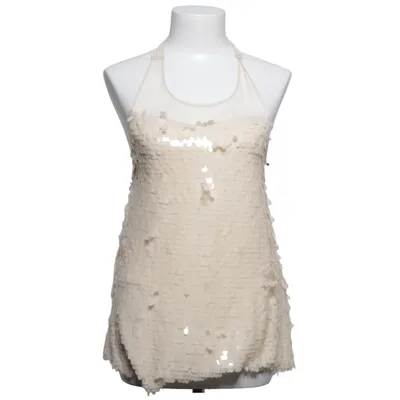 Halter neck top (White) from Haoduoyi Polyester
