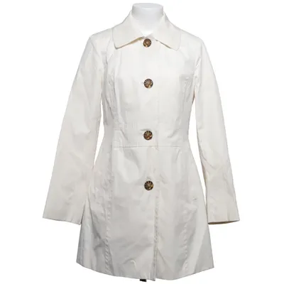 Trench-coat (Blanc) de Anne Klein Coton, Polyester
