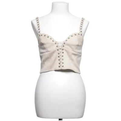 Crop top (Beige) from Soya Fashion Elastane, Polyester