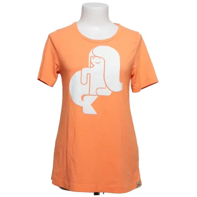 T-shirt (Orange, Vit) från Danefae Bomull, Polyester