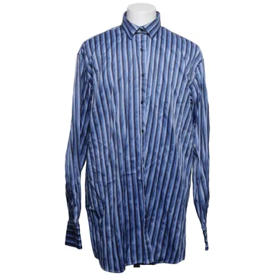 Shirt (Blauw, Zwart, Wit) van Visconti Katoen, Modal