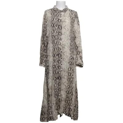 Shirt dress (Beige, Brown) from Menglu Viscose