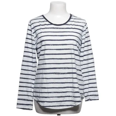 Langarmshirt (Weiß, Blau) von Cross Jeans Baumwolle