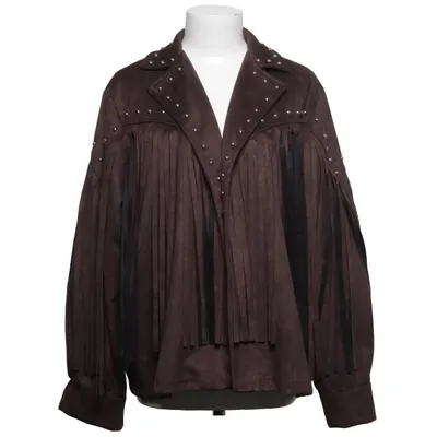 Jacke (Braun) von Zeta Otto Elasthan, Polyamid, Polyester, Viskose