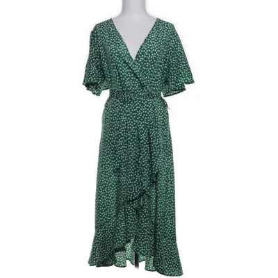 Långklänning (Grön, Vit) från Shein Polyester