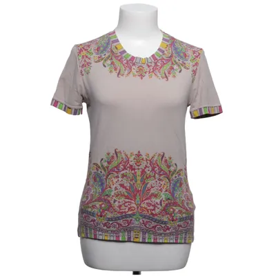 Top (Beige, Multicolored) from Etro Milano Cotton, Elastane