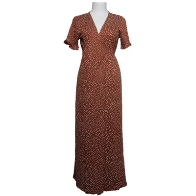 Robe portefeuille (Marron, Blanc) de Jean Pascale Coton, Modal