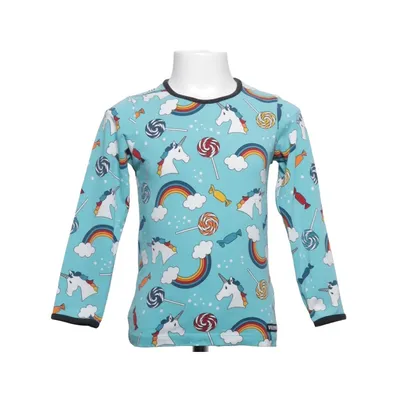 Long sleeve T-shirt (Blue, Multicolored) from Villervalla Elastane, Organic cotton