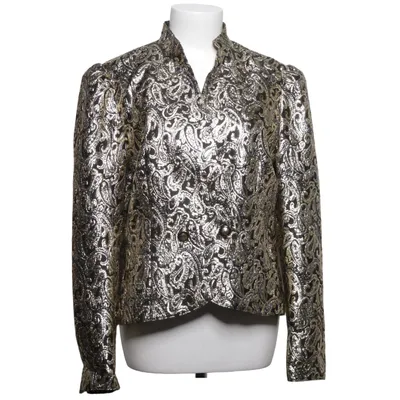 Blazer (Noir, Or) de Delmod Acétate, Fibre métallique, Polyester, Viscose