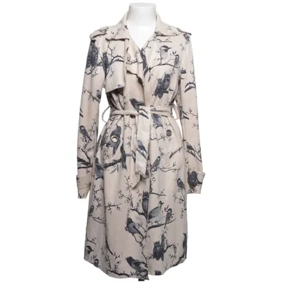Trenchcoat (Beige, Zwart) van Voyelles Katoen, Elastaan