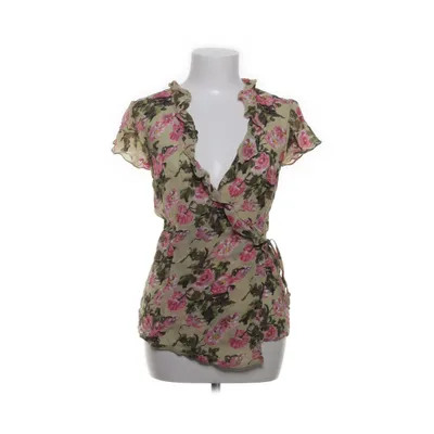 Slå-om bluse (Beige, Flerfarvet) fra H&M Viscose