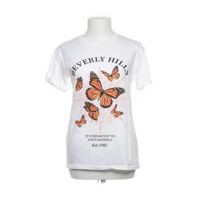 T-shirt (Wit, Oranje) van PrettyLittleThing Katoen