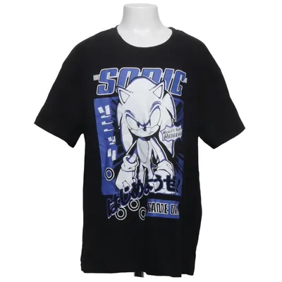 T-shirt (Svart, Blå, Vit) från sonic the hedgehog Bomull