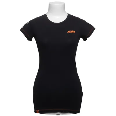 T-shirt (Zwart) van KTM Katoen, Elastaan