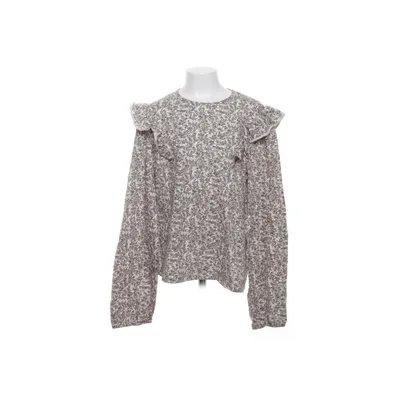 Blouse (Brown, White) from Zara Cotton