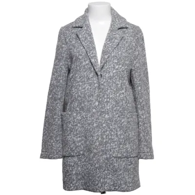Manteau (Gris, Blanc) de One More Story Polyester, Laine