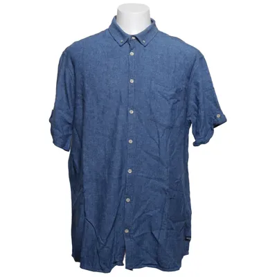 Short sleeve shirt (Blue) from Carry Linen, Viscose