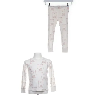 Pyjamas (Vit, Rosa) från George Bomull, Elastan