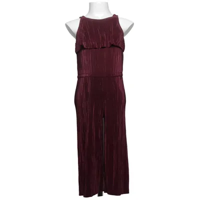 Byxdress (Lindex Kids • byxdress • jumpsuit • stl 104 • vinröd • plisserad • ärmlös • volang • vid byxa • festkläder • kalasfin • bekväm • lättmatchad • burgundy • coquette • partylook) från Lindex Kids Polyester
