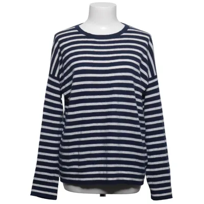 Pull-over (Bleu, Blanc) de Soft Goat Cachemire
