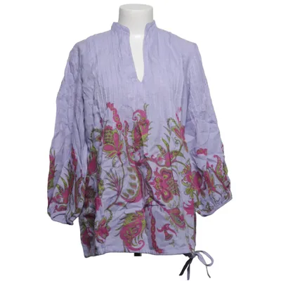 Bluse (Lilla, Flerfarvet) fra 120% Lino Linned