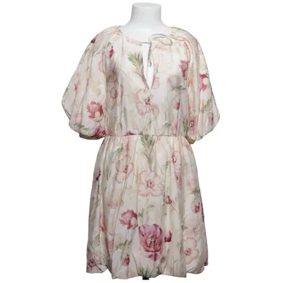 Jurk (Wit, Meerkleurig) van H&M Katoen, Polyamide, Viscose