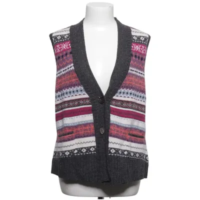 Vest (Gray, Multicolored) from Peter Hahn Leather, Wool