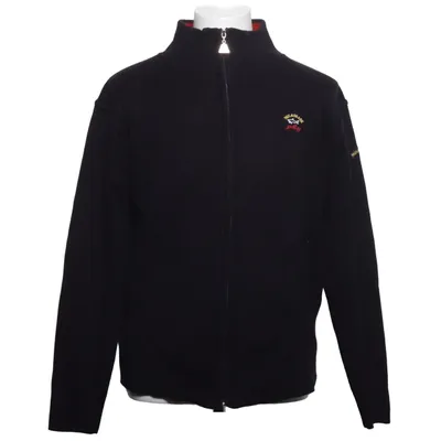 Cardigan (Black) from Paul & Shark Acrylic, Wool