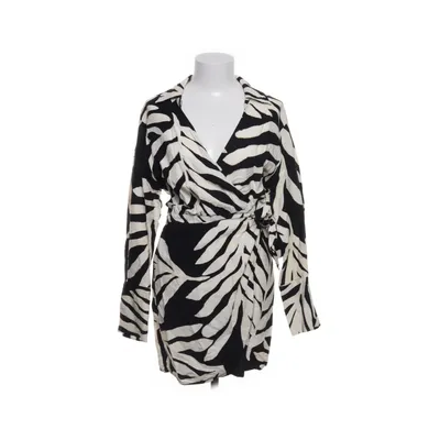 Slå-om-kjole (Sort, Hvid) fra H&M Polyamid, Viscose