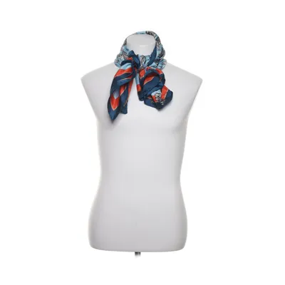 Sjal (Blå, Orange, Svart, Vit) från Wangari Silke