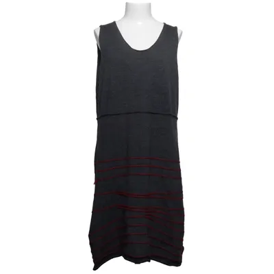 Dress (Gray, Red) from Waschbär Merino wool