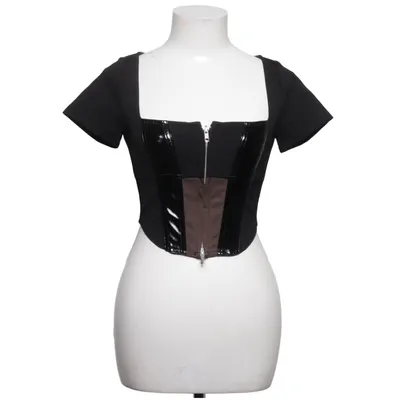 Crop top (Sort, Brun) fra I.AM.GIA Bomuld, Elastan, Polyester, Polyurethan