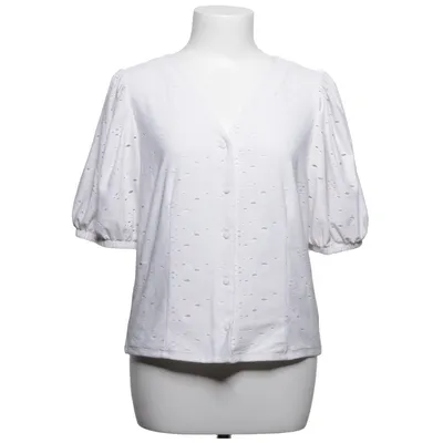 Blouse (White) from Object Elastane, Recycled polyester