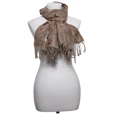 Halstørklæde (Beige, Brun) Uld, Viscose