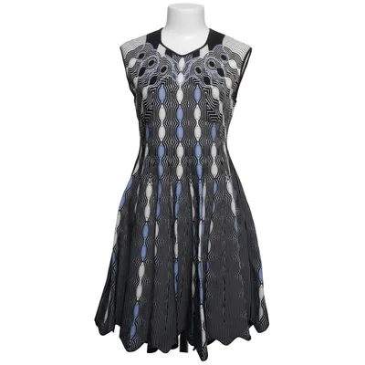Kjole (Sort, Blå, Hvid) fra Peter Pilotto Polyamid, Viscose