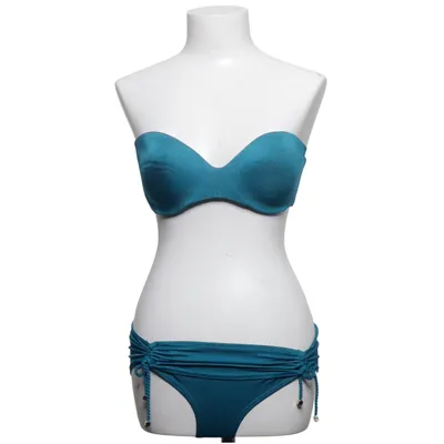Bikini (Bleu) de Twill Élasthane, Polyamide