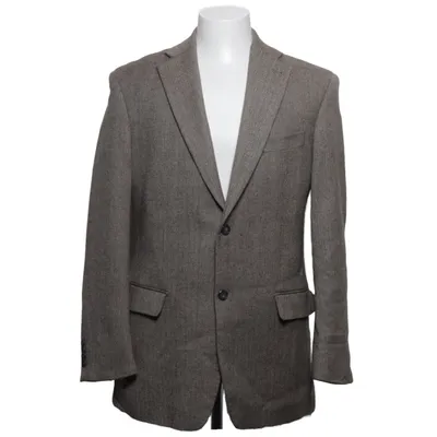 Blazer (Bruin) van Cavaliere Polyester, Viscose, Wol