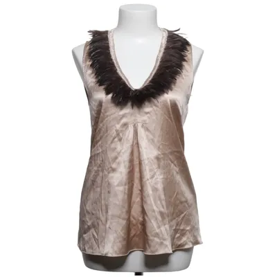 Top (Beige) from Schumacher Elastane, Feather, Silk