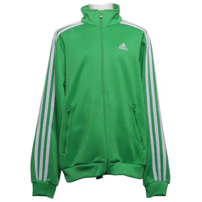 Träningsjacka (Grön, Vit) från Adidas Bomull, Polyester