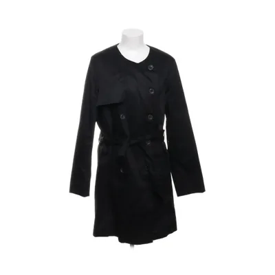 Trench coat (Black) from R Edition Cotton, Polyester