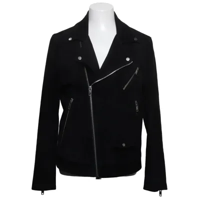 Bikerjakke (Sort) fra H&M Man Læder, Polyester