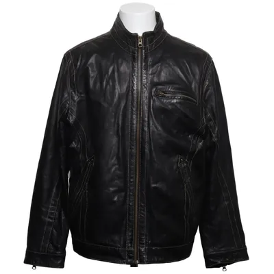 Läderjacka (Svart) från Molltan Skinn, Polyester