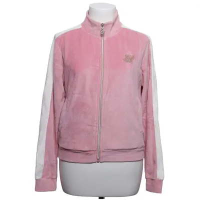 Jacket (Pink, White) from SikSilk Cotton, Polyester