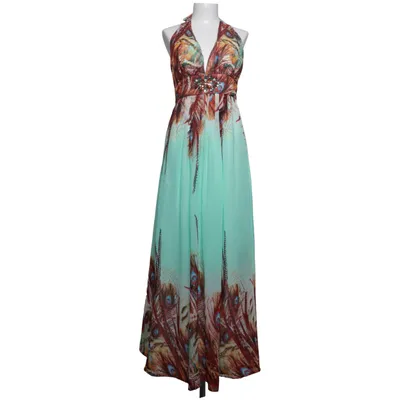 Robe dos-nu (Vert, Multicolore) de Angel Élasthane, Polyester