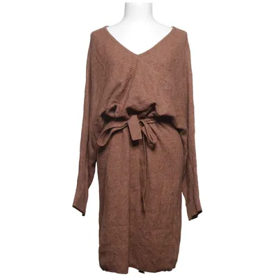 Dress (Brown) from True Spirit Acrylic, Elastane, Polyester