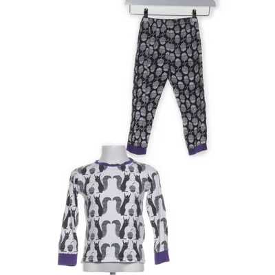 Pyjamas (Vit, Lila, Svart) från Libero Bomull