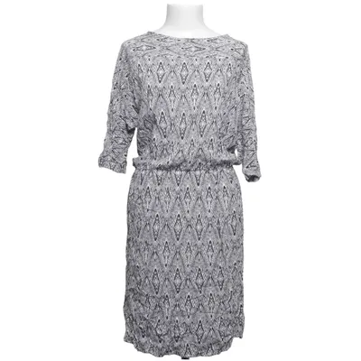 Dress (Black, White) from Reken Maar Elastane, Polyester, Viscose
