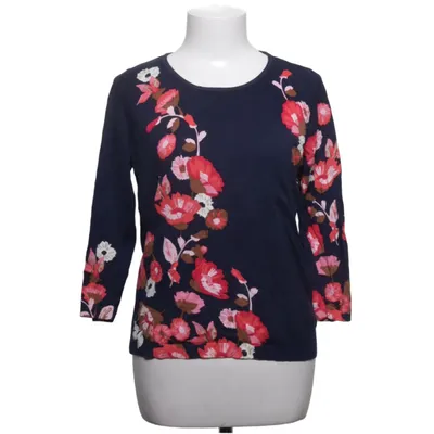 Sweater (Blue, Multicolored) from Talbots Cotton, Viscose