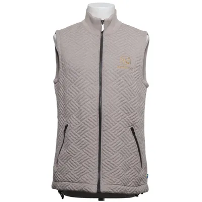 Ytterväst (Beige) från Ivanhoe of Sweden Merinoull, Polyester, Tencel